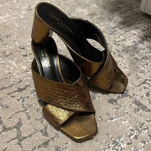 Saint Laurent Metallic Slide